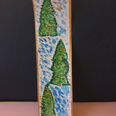 Xmas Trees bookmark.