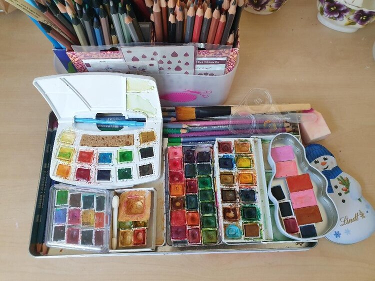 Watercolors collection etc.