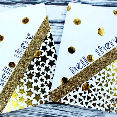 Foiled Cards Using the Tombow Adhesive Dots