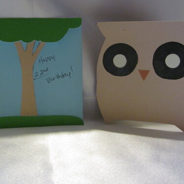 Owl Cricut card