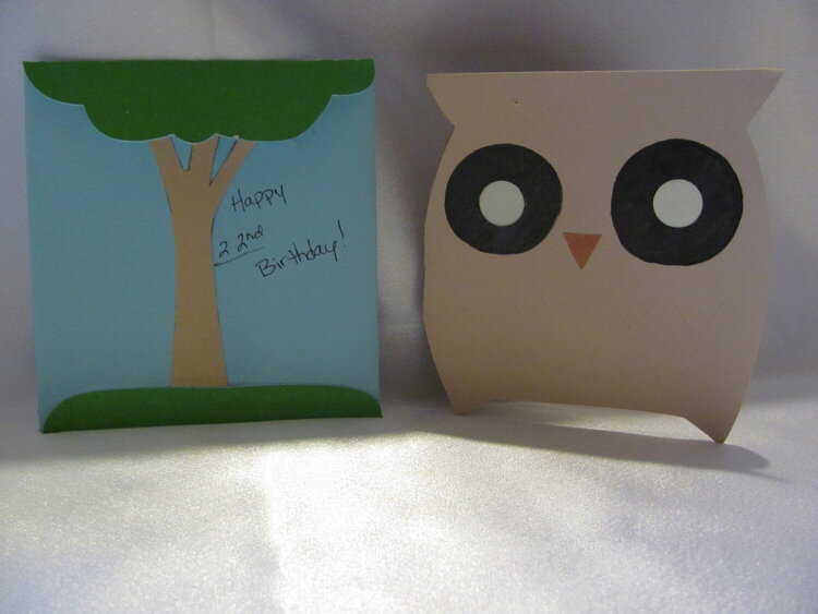 Owl Cricut card