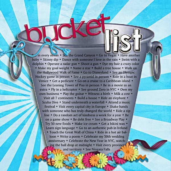 My Bucket List