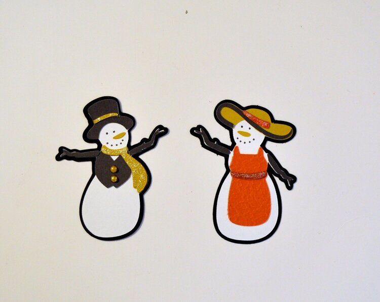 Snowman and Snow Woman