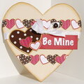 Be Mine heart-shaped card