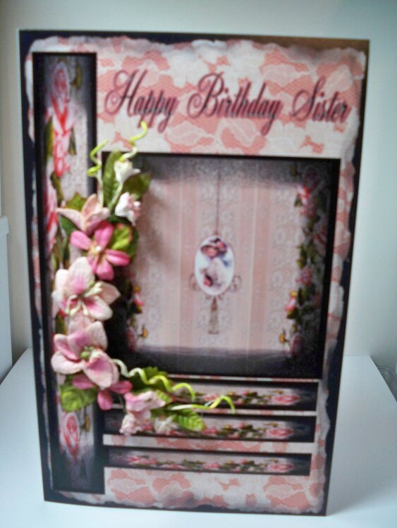 Pink Lady Birthday Card