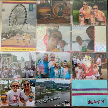 Color run project life page