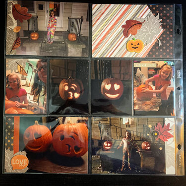 Pumpkin carving project life pages