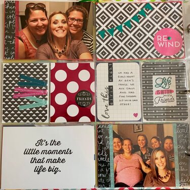 Seriously...girls night project life page