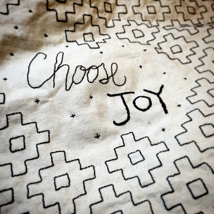 Choose Joy Hand Stitching