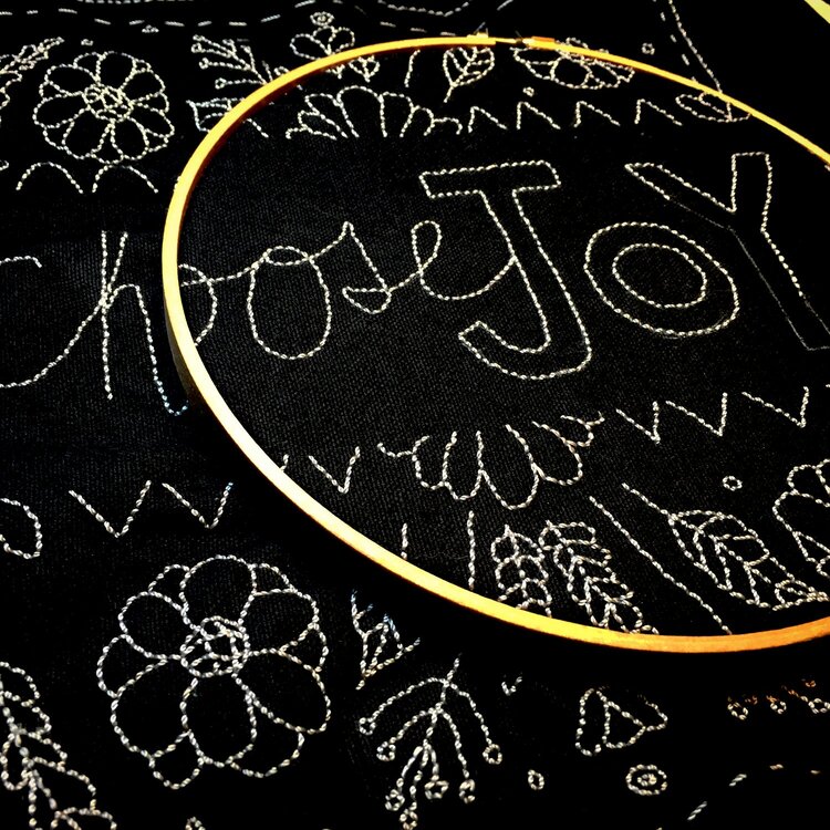 Choose Joy Hand Stitching