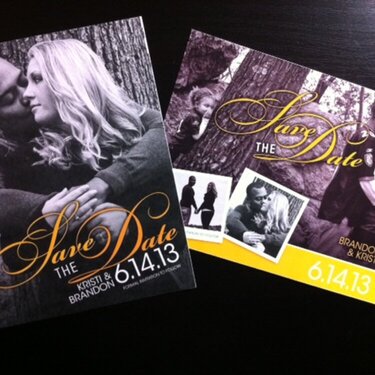 kristi &amp; brandon save the dates