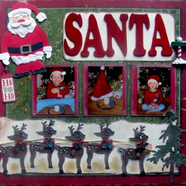 Double page layout:- Waiting for Santa