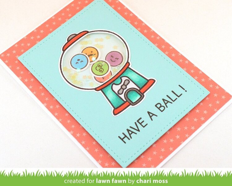 HAVE A BALL Shaker Card