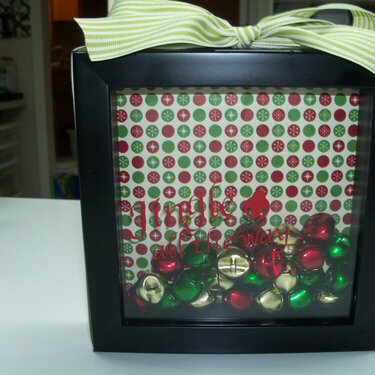 jingle bell shadow box