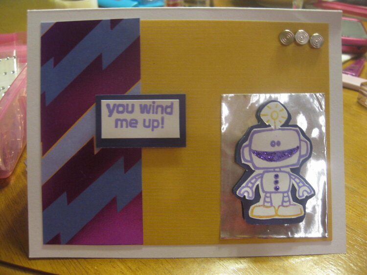 Robot Card &quot;You Wind Me Up&quot;