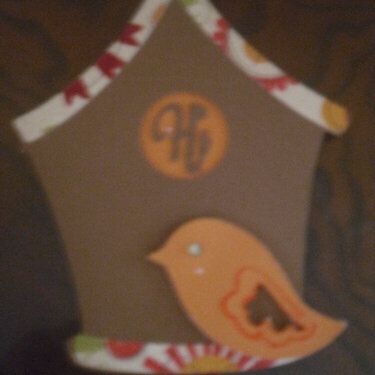 Birdhouse card