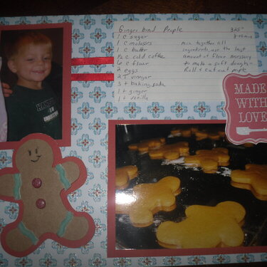 Recipe Layout Gingerbread Peopl