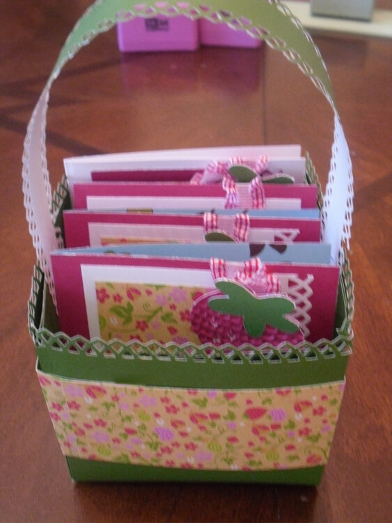 Basket made from 12x12 cardstock