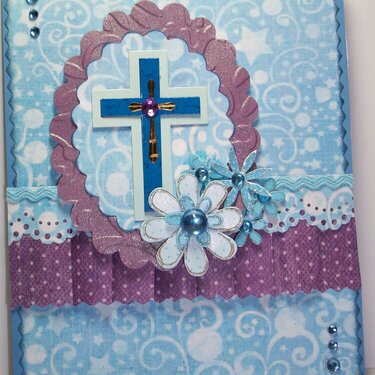 Easter Card in Blue &amp; Purple