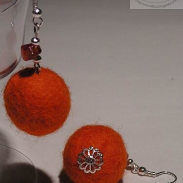 Orange earrings2