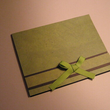 Blank Card with bow