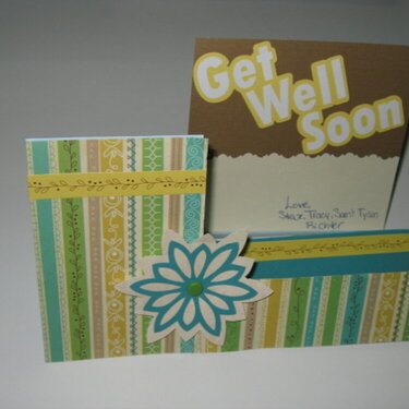 Get Well Soon - tri-stand card