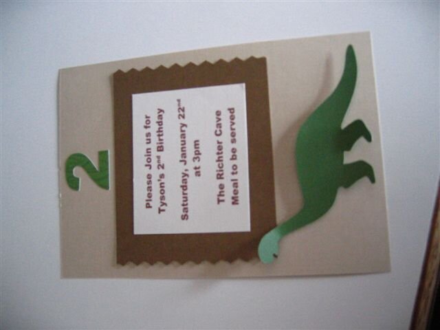 Dino Birthday card
