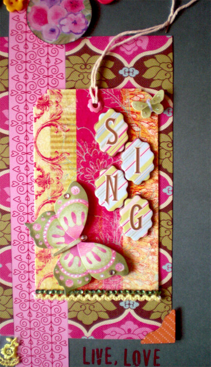 Sing - Handmade tag zoom