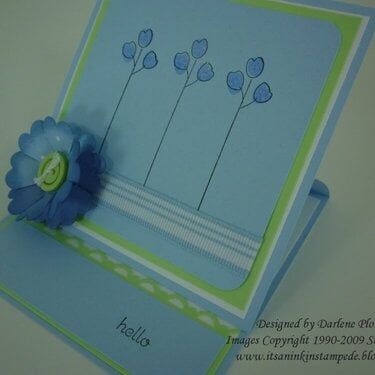 Spring Floral Easel Card