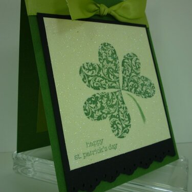 Sparkling Shamrock Card