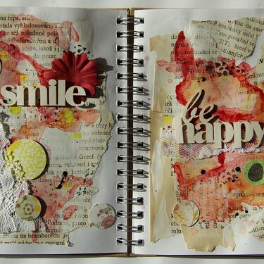 Be happy art journal