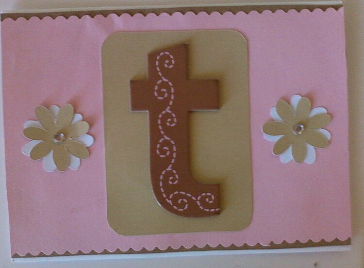 Monogram Bday Card