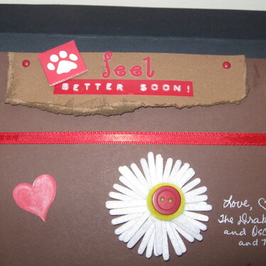 Inside of Get Well Puppy Card