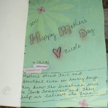 Inside Mother&#039;s Day Card 2010