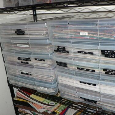 My Paper Addiction - patterned paper storage