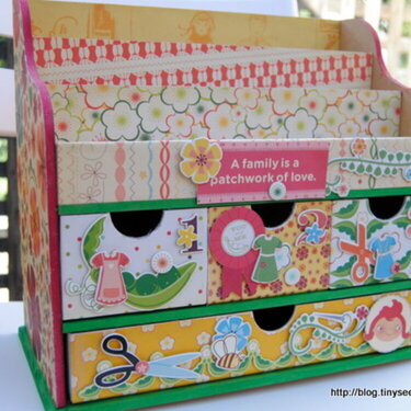 Altered Desk Organizer