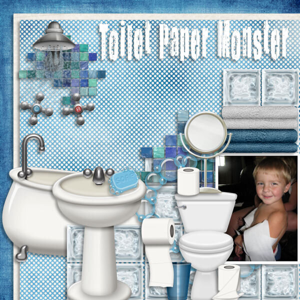 toilet paper monster