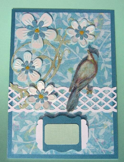 Bird on a Fence handmade card