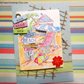 Beach Scene Trifold Card