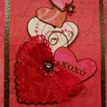 Vertical Hearts XOXO Valentine