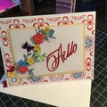 Floral vine card