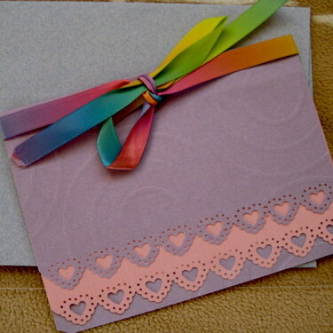 Pastel colors romantic notecard