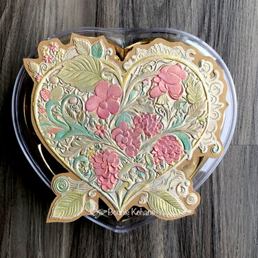 Lisa Horton - Floral Heart Candy container cover