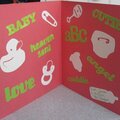 inside the baby card