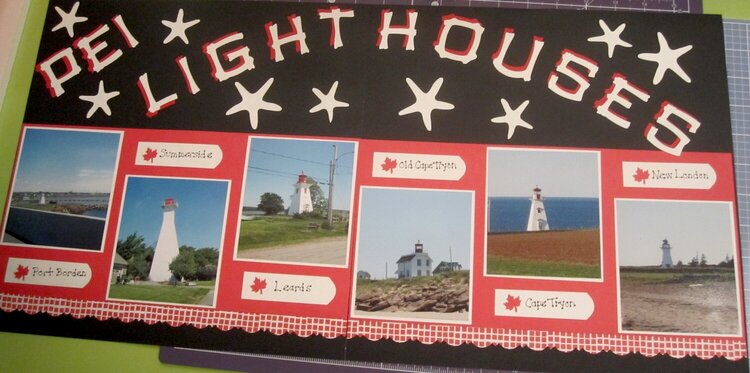 some of the lighthouses in Prince Edward Island