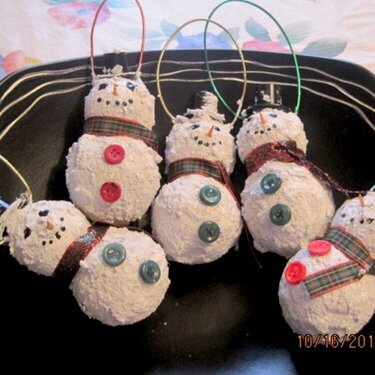snowmen ornaments