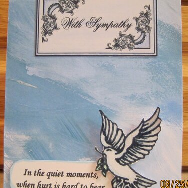 sympathy card