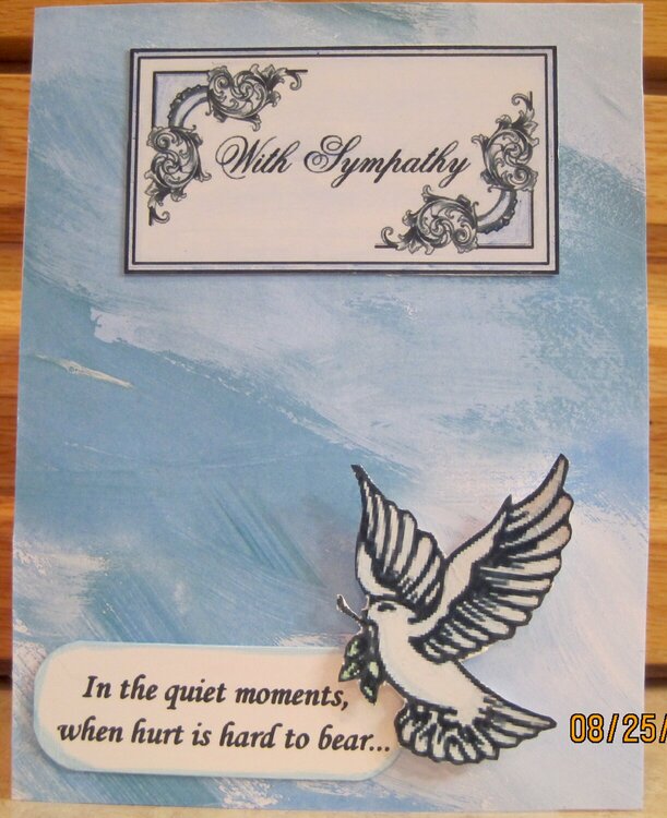 sympathy card