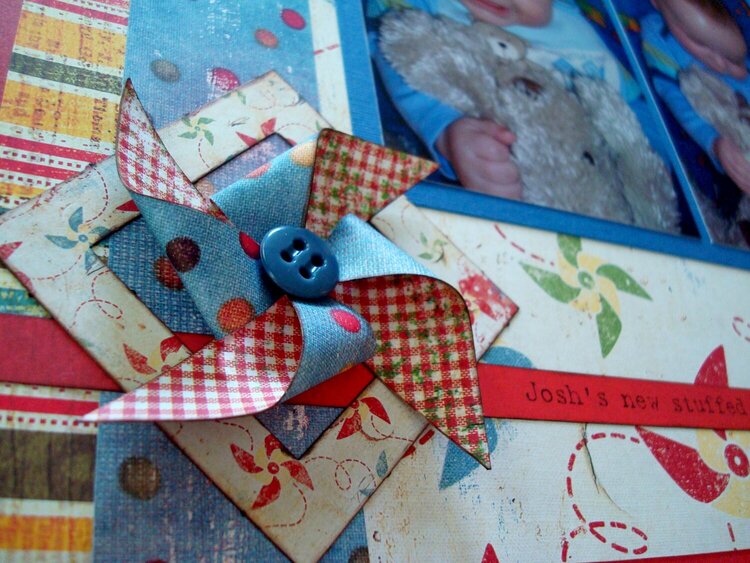 Close-Up of Pinwheel from &quot;Puppy Love&quot; LO
