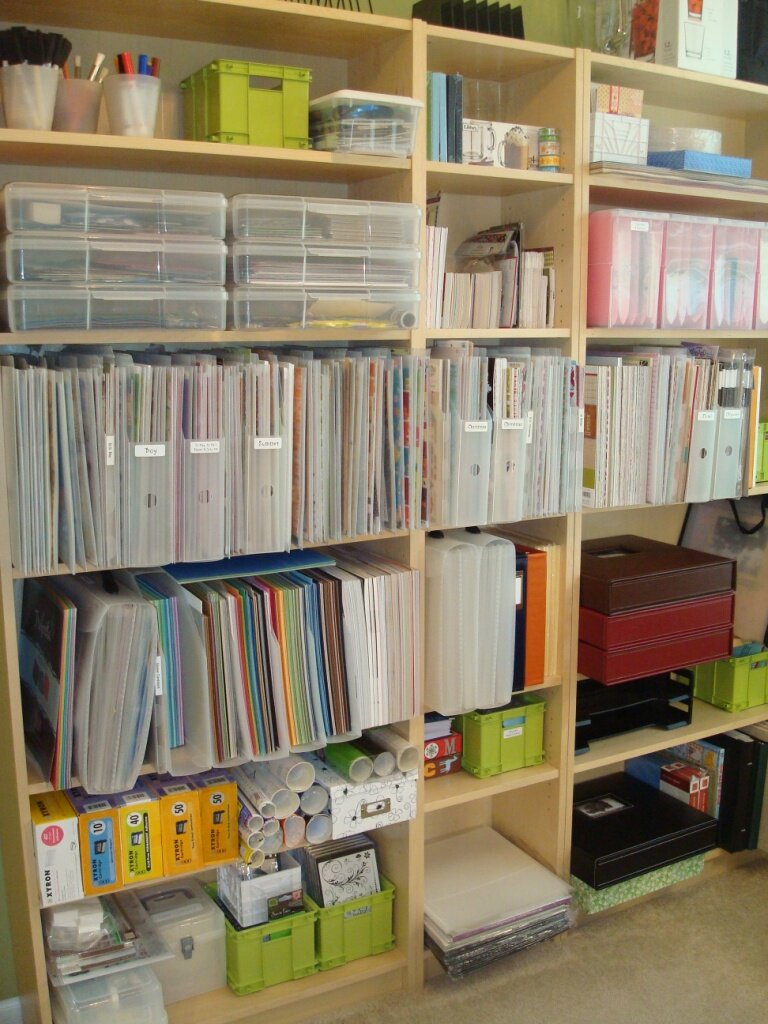 Bookcases with Cropper Hopper Paper Files Project Idea